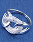 Fashion Silver Color Knot Shape Decorated Ring