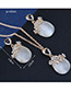 Fashion Gold Color Flower Shape Decorated Jewelry Sets