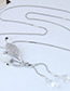 Elegant White Pure Color Decorated Necklace