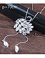 Elegant White Swan Shape Decorated Necklace
