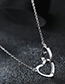Fashion Silver Color Heart Shape Decorated Necklace