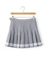 Fashion Gray Pure Color Decorated Skirt
