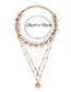 Fashion Gold Color Pure Color Decorated Necklace