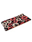 Fashion Black Flower Pattern Decorated Cosmetic Bag