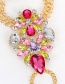 Fashion Yellow+plum Red Water Drop Shape Decorated Anklet