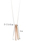 Fashion Gold Color Rectangle Shape Decorated Necklace