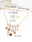 Fashion Gold Color Flowers&star Shape Decorated Jewelry Sets
