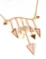 Fashion Pink Triangle Shape Design Jewelry Sets