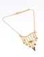 Fashion Gold Color Tassel Decorated Pure Color Jewelry Sets