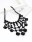 Fashion Black Pure Color Decorated Necklace
