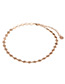 Trendy Gold Color Rhombus Shape Decorated Pure Color Choker