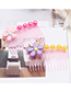 Fashion Pink Pearls&flower Decorated Hair Comb