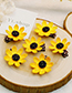 Lovely Yellow Sunflower Shape Decorated Hairpin(1pc)