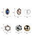 Fashion Rose Gold Geometric Shape Decorated Earrings Sets