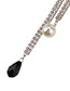 Personalized Black Full Diamond Decorated Long Tassel Choker