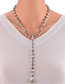 Personalized Silver Color Pearls Decorated Double Layer Choker