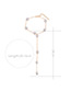 Fashion Gold Color Pearls Decorated Long Tassel Choker