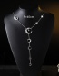 Elegant Silver Color Stars&moon Pendant Decorated Pure Color Necklace