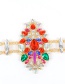 Fashion Red Diamond Decorated Double Layer Waist Belt