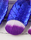 Lovely Purple+blue Fish Shape Decorated Brush (3pcs)