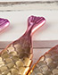 Lovely Gold Color+purple Fish Shape Decorated Brush