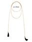 Fashion Silver Color Tassel Decorated Long Necklace