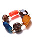Fashion Multi-color Stone Shape Decorated Bracelet