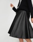 Fashion Black Round Shape Decorated Decorated Dress