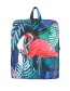 Fashion Multi-color Flamingo Pattern Decorated Backpack