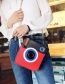 Fashion Red Camera Shape Decorated Shoulder Bag