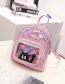Fashion Pink Smile Pattern Decorated Backpack