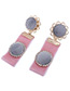 Lovely Blue Color-matching Decorated Earrings