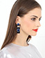 Lovely Red Color-matching Decorated Earrings