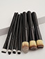 Fashion Black Pure Color Decorated Makeup Brush ( 7 Pcs)