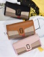Fashion Brown Color Matching Decorated Wallet