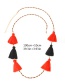 Fashion Multi-color Tassel Decorated Color Matching Necklace