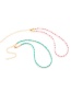 Fashion Pink Beads Decorated Pure Color Choker