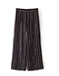 Fashion Black Stripe Pattern Decorated Trousers