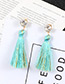Fashion Light Blue] Tassel Decorated Earrings