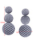 Fashion Black+white Round Ball Shape Decorated Simple Earrings
