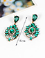 Fashion Silver Color Water Drop Decorated Earrings