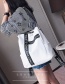 Fashion White Letter Pattern Decorated Backpack  Pu
