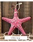 Fashion Plum Red Starfish Shape Decorated Hook Ornaments(big)