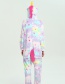 Trendy Multi-color Stars Pattern Decorated Siamese Pajamas