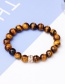 Fashion Brown Diamond&beads Decorated Pure Color Bracelet