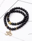 Fashion Black Letter 3d Decorated Simple Bracelet(or Necklace)