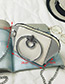 Fashion Gray Circular Ring Decorated Shoulder Bag