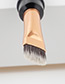 Fashion Black Flat Shape Decorated Makeup Brush(1pc)