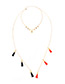 Bohemia Gold Color Tassel Decorated Double Layer Necklace