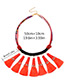 Bohemia Red Hand-woven Decorated Tassel Necklace